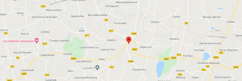 Plan d'accès MSP Trie sur Baise